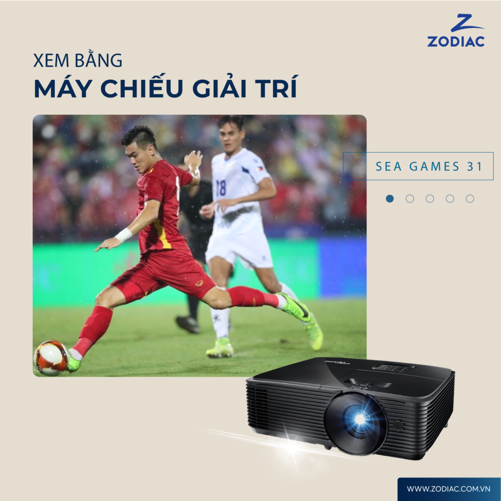 xem seagames bằng máy chiếu 3